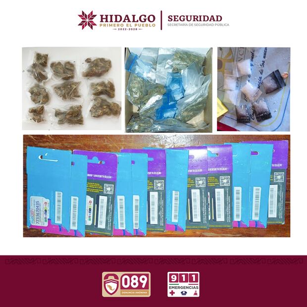 Exitoso operativo contra el narcotráfico en Hidalgo | Fotos: SSPH