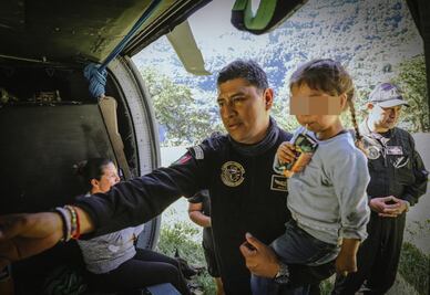 Vuelos de helicóptero, también permitieron evacuar a personas enfermas o con tratamiento de localidades en emergencia