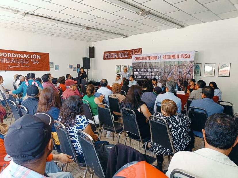 Simpatizantes de Morena respaldan a Luisa María Alcalde como próxima dirigente nacional | Foto: Grisel Lira