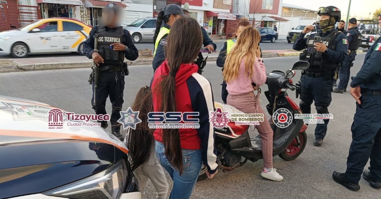 Habitantes del fraccionamiento Héroes de Tizayuca (Sadasi) denunciaron un presunto abuso de autoridad durante la detención de una mujer que viajaba en una motoneta, acompañada por sus dos hijas menores de edad. I Foto: Especial