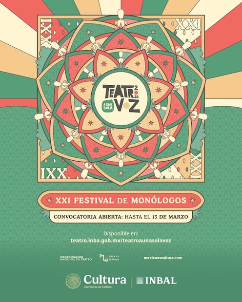 Hidalgo será sede del XXI Festival de Monólogos en 2026 | Cortesía: Cultura Hidalgo