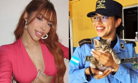 Por su gran parecido a Yeri Mua, policía hondureña se vuelve viral