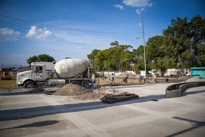Avanza la remodelación de la Unidad Deportiva de Ixmiquilpan