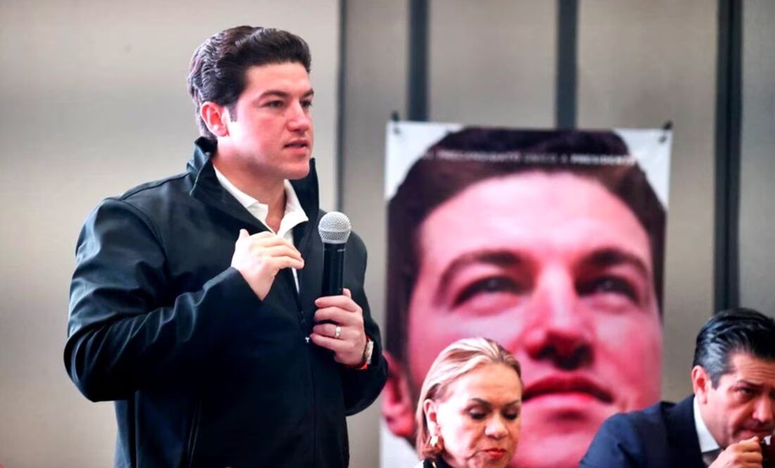 Samuel García, precandidato presidencial por Movimiento Ciudadano (MC), aseguró que continúa creciendo en las preferencias electorales de los mexicanos, hecho que hace “temblar de nervios” a oficialistas y opositores | Foto: Especial