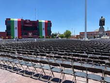 Preparan Plaza Juárez para respaldo masivo a Claudia Sheinbaum en Pachuca