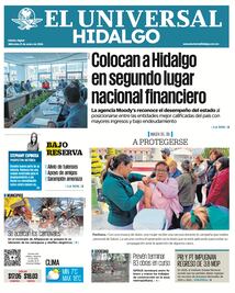 Portada El Universal Hidalgo 21/1/26