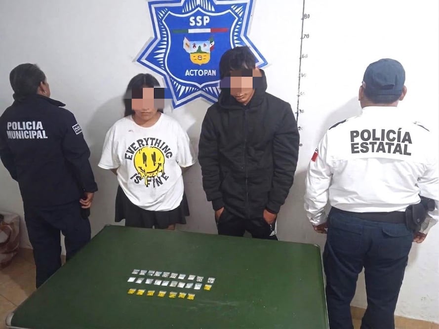 Aseguran a dos personas con presunta droga en Actopan | Foto: especial