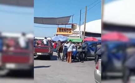 Trifulca en la Central de Abastos de Tulancingo deja tres policías lesionadas