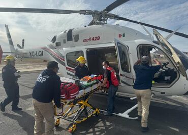 Traslado aéreo salva la vida de bebé con bronquiolitis y neumonía