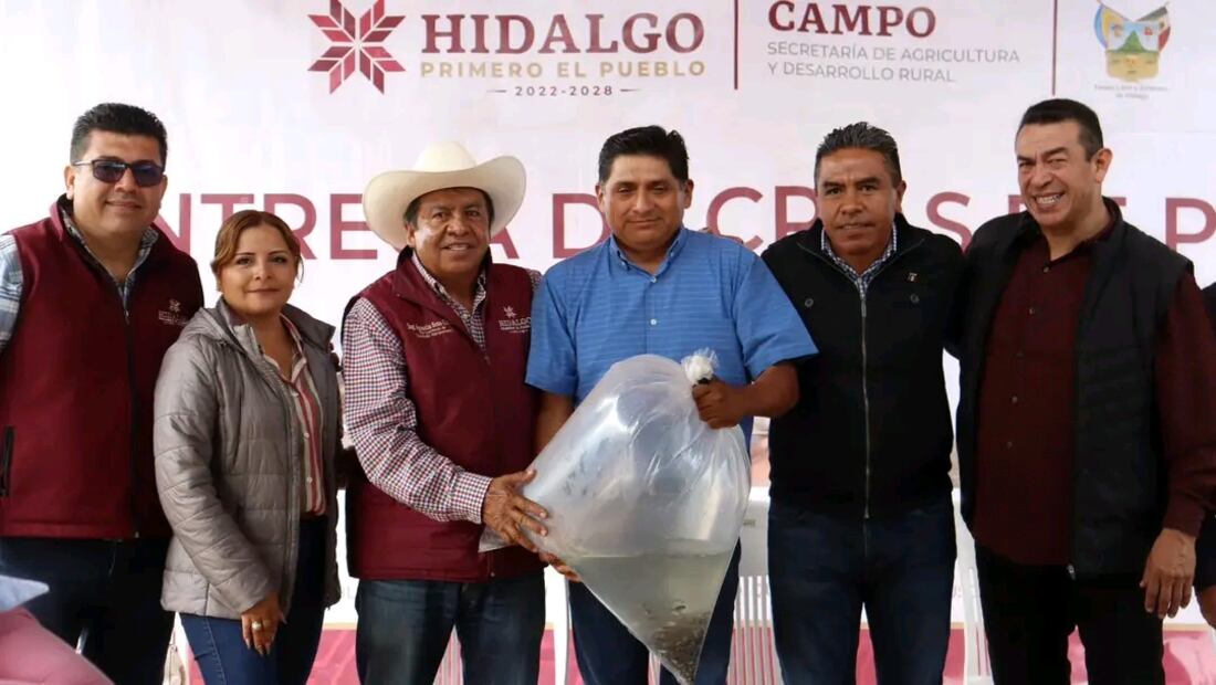 Siembran 200 mil alevines de tilapia en presa en Alfajayucan | Foto: Especial