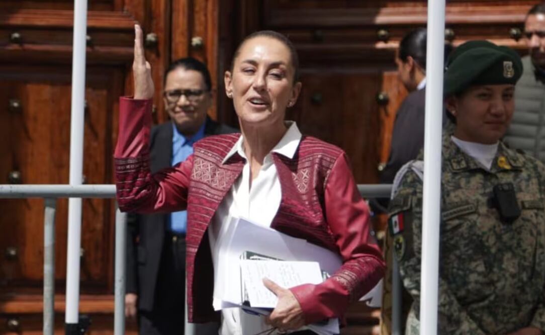 Claudia Sheinbaum se reunió con integrantes de la SNTE, acudió la actual secretaria de la SEP, Leticia Ramírez Amaya, y el futuro titular Mario Delgado. Foto: Carlos Mejía/EL UNIVERSAL