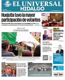 Portada El Universal Hidalgo 03/06/25