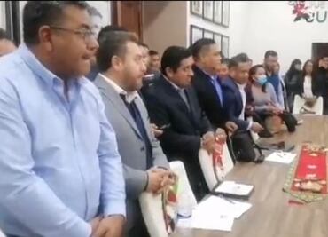 Abogados se manifiestan en Ixmiquilpan; rompen mesa de diálogo