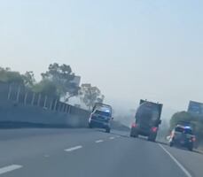 Persecución en la autopista México–Pachuca culmina con aseguramiento de tráiler robado
