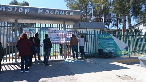 Docentes del Conalep Pachuca I se suman al paro nacional por mejoras laborales