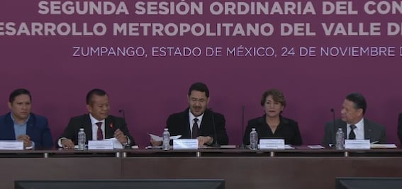 Se reúne Menchaca en el AIFA con Delfina Gómez y Martí Batres