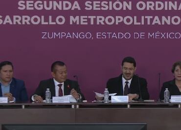 Se reúne Menchaca en el AIFA con Delfina Gómez y Martí Batres