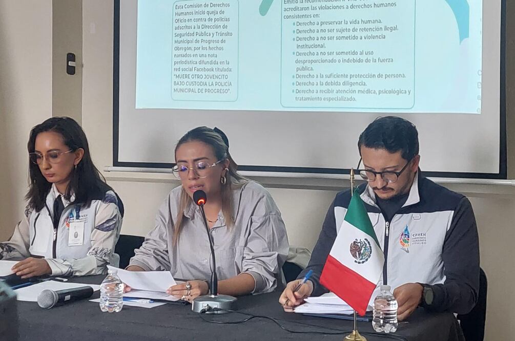 En año después de la muerte de un joven que ocurrió al interior del área de detención primaria en el municipio de Progreso de Obregón, el ayuntamiento finalmente admitió la vulneración a derechos humanos al aceptar la recomendación R-VMJ-0006-23 I Foto: Lorena Rosas