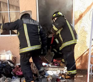 Bomberos de Pachuca atienden incendio en vivienda y fuga de gas LP en un mismo día