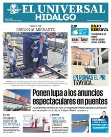Portada El Universal Hidalgo 14/02/25