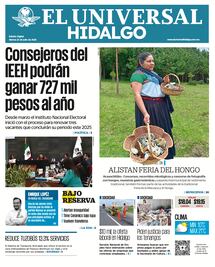 Portada EL Universal Hidalgo 22/07/25