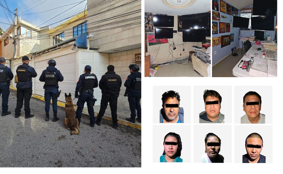 Un total de seis personas presuntamente relacionadas con actividades de narcomenudeo fueron aseguradas en el municipio de Pachuca I Foto: Especial