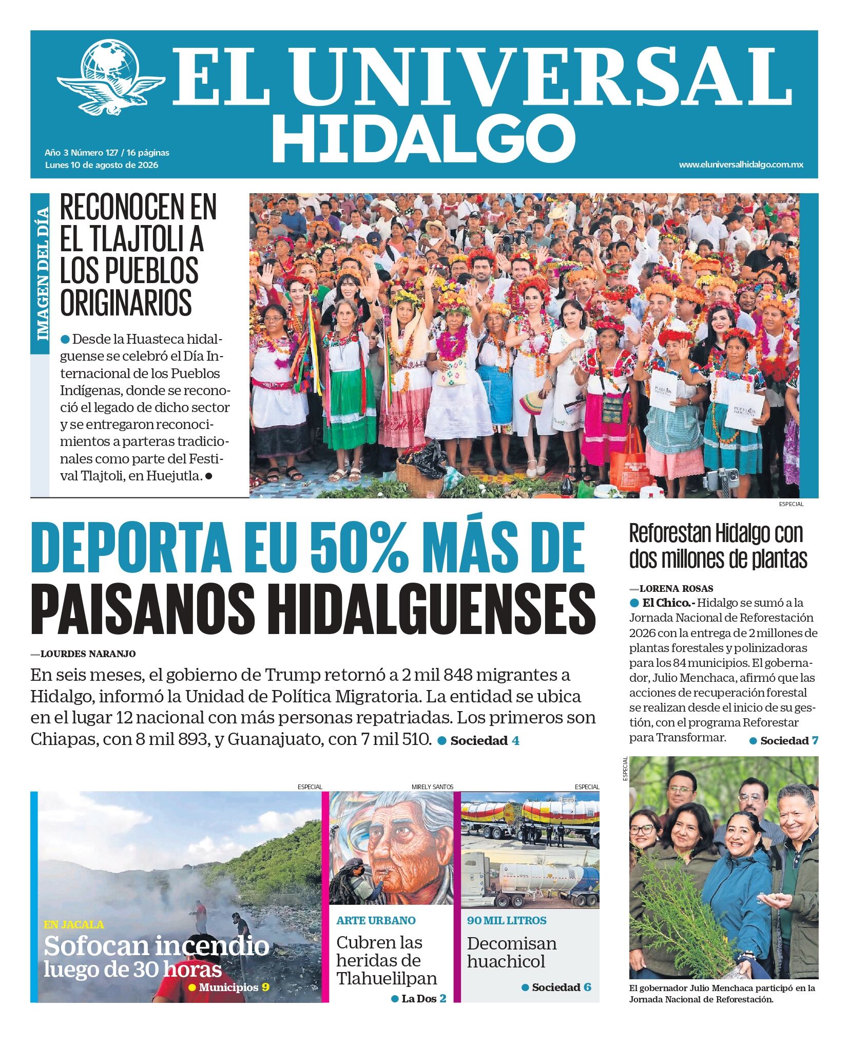El Universal Hidalgo 10/08/26