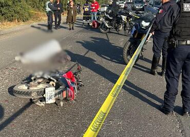 Trágico accidente en la Pachuca-Cd. Sahagún deja un motociclista fallecido