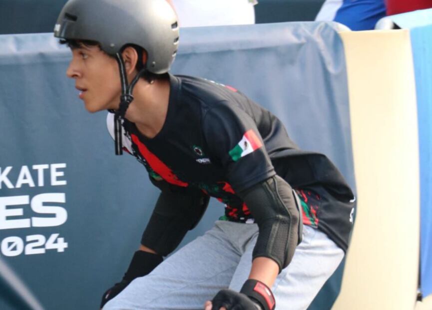 Josué Enrique Martínez González I Foto: Asociación hidalguense de patines sobre ruedas
