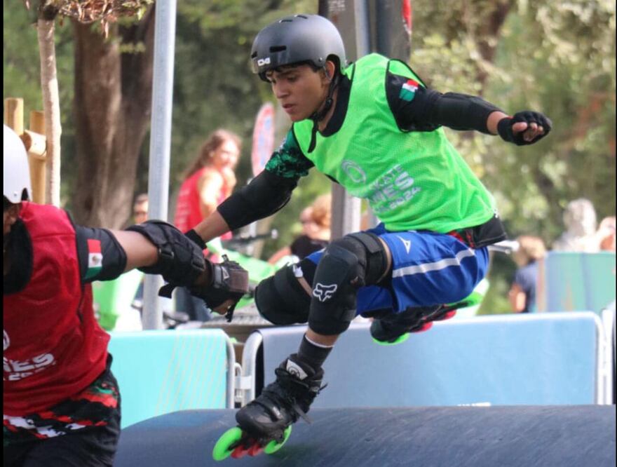 Josué Enrique Martínez González I Foto: Asociación hidalguense de patines sobre ruedas