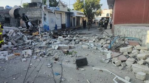 Vivienda colapsa por probable fuga de gas en Pachuca