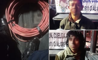 Detienen a dos por robo de cable en la colonia Doctores de Pachuca