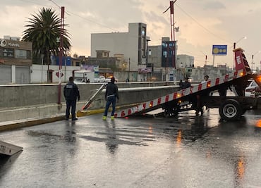 Cierran tramo de Río de las Avenidas por hundimiento y riesgo de accidentes