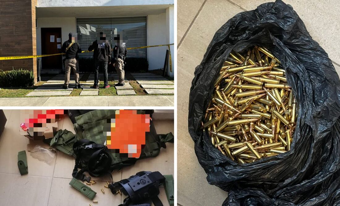 Armamento decomisado en Pachuca  Foto: especial