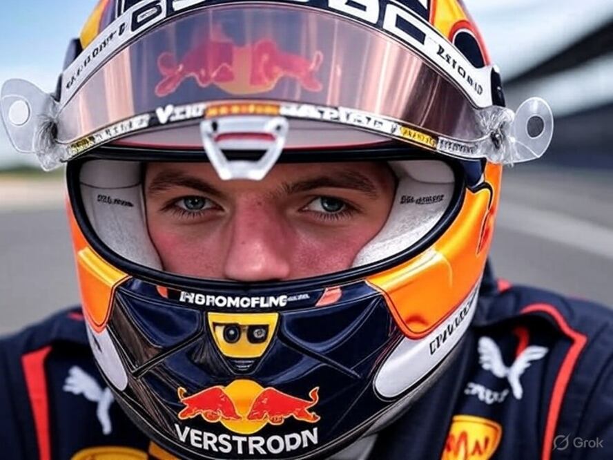 Max Verstappen, piloto de la F1 I foto: Grok IA