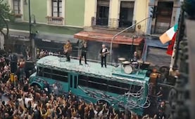 “La calle de los sueños” recorre la CDMX; U2 continúa grabaciones de su nuevo videoclip en el Centro Histórico 