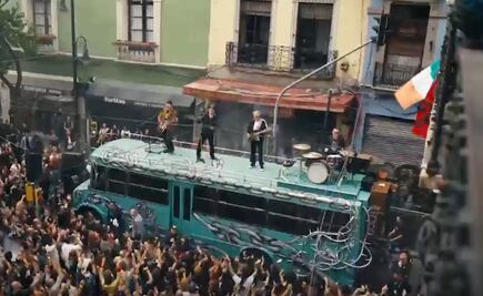 “La calle de los sueños” recorre la CDMX; U2 continúa grabaciones de su nuevo videoclip en el Centro Histórico