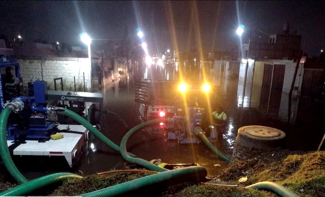 Los municipios de Mineral del Monte y Mineral de la Reforma, en Hidalgo, implementaron el plan DN-III ante los daños que ocasionaron las intensas lluvias la tarde noche de ayer, lunes 2 de junio de 2025. Foto: especial