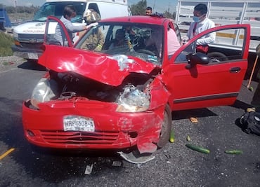 Choque deja dos heridos en la Pachuca-Ciudad Sahagún