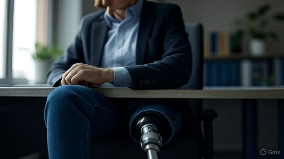 Persona con discapacidad I Foto: Grok IA