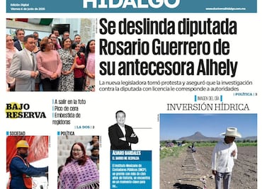 Portada El Universal Hidalgo 06/06/25