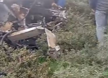 Accidente en la carretera Pachuca-Tulancingo; camioneta vuelca en Las Lajas