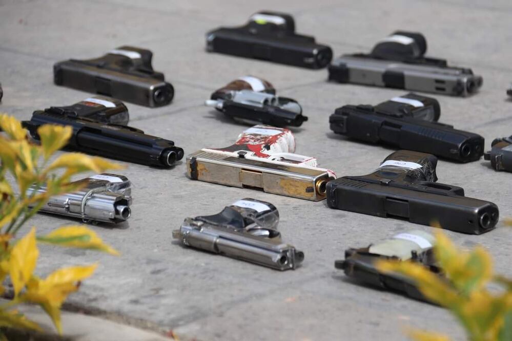 Las armas fueron aseguradas en diferentes años y corresponden a diversas carpetas de investigación que ya concluyeron I Foto: Lorena Rosas