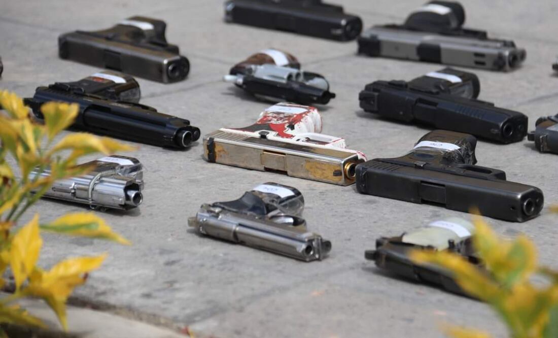 Las armas fueron aseguradas en diferentes años y corresponden a diversas carpetas de investigación que ya concluyeron I Foto: Lorena Rosas