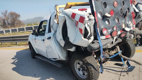 Accidente en el Arco Norte por exceso de velocidad deja dos heridos