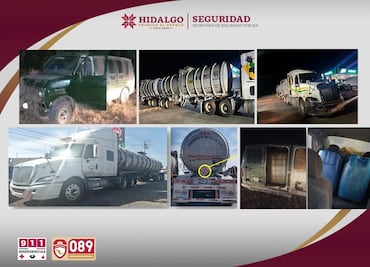 Aseguran más de 108 mil litros de combustible en tres operativos en Hidalgo