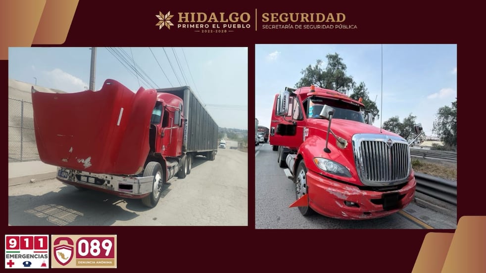 Cae presunta banda dedicada al robo de transporte de carga en Tepeji del Río