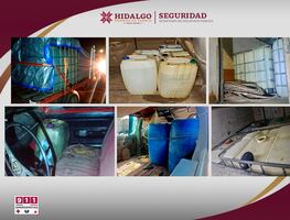 SSPH asegura más de 4 mil litros de hidrocarburo y cuatro vehículos en distintos operativos