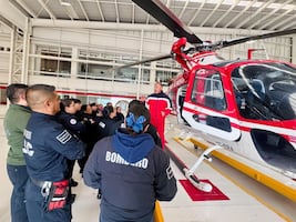 Bomberos de Tizayuca reciben capacitación en rescate aéreo con Grupo Relámpagos