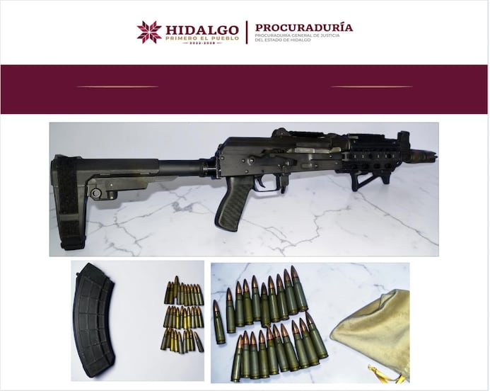 Cateos en Zempoala y Mineral de la Reforma dejan tres detenidos y aseguramiento de armas y droga